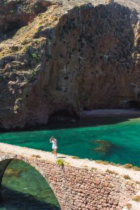 Bridge of the St John the Baptist Fort in Berlengas Portugal