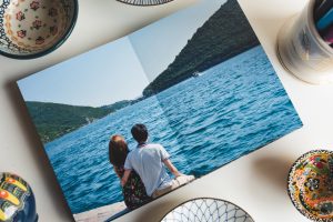 Printed Digital Album showing a picture from our time in Montenegro