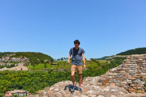 Rui in the Tsavarets Fortress in Veliko Tarnovo Bulgaria