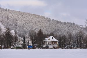 Amazing snow covered mountains in Zakopane in the South of Poland