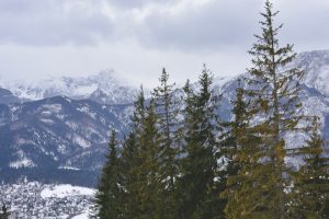 View to the mountains from the Gubalowka mountain in Zakopane