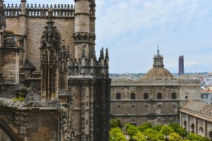 Beautiful views to Seville from the Cathedral
