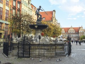 Statue in Gdansk's Old Town Square