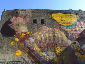 Detailed Street Art Mural in Lodz Poland