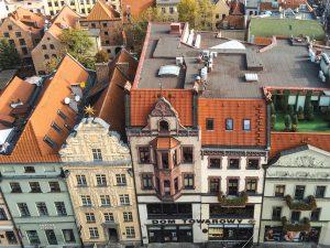 View to UNESCO World Heritage Site: Torun Old Town in Poland
