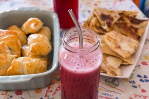 Having Pomegranate Juice during Autumn
