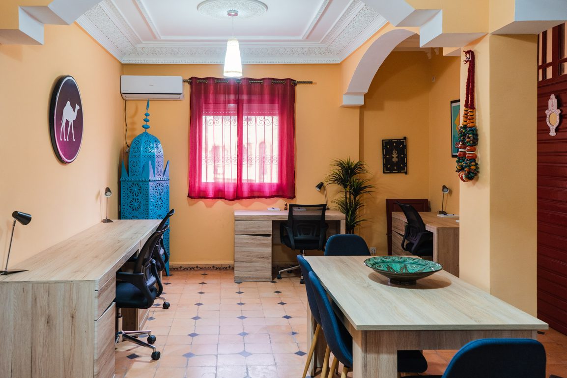 Space for meals and coworking at Dar Digital Nomad
