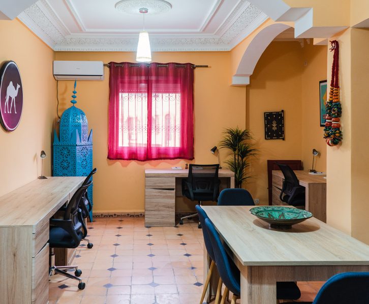 Space for meals and coworking at Dar Digital Nomad