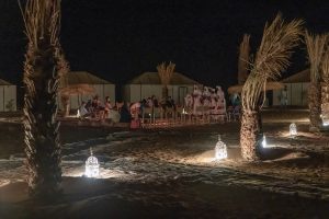 A concert in the middle of the Moroccan desert